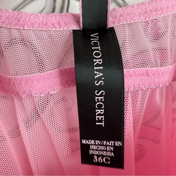 Victoria's Secret sexy little things Pink Rhinestone-Babydoll Chemise Satin Bow - Picture 12 of 15